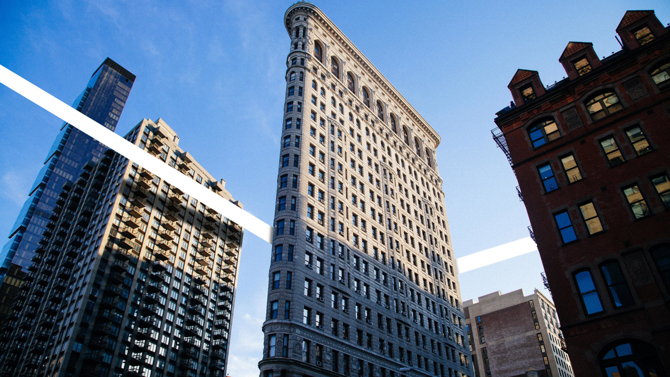 Weißes Und Braunes Betongebäude. Wallpaper in 1366x768 Resolution