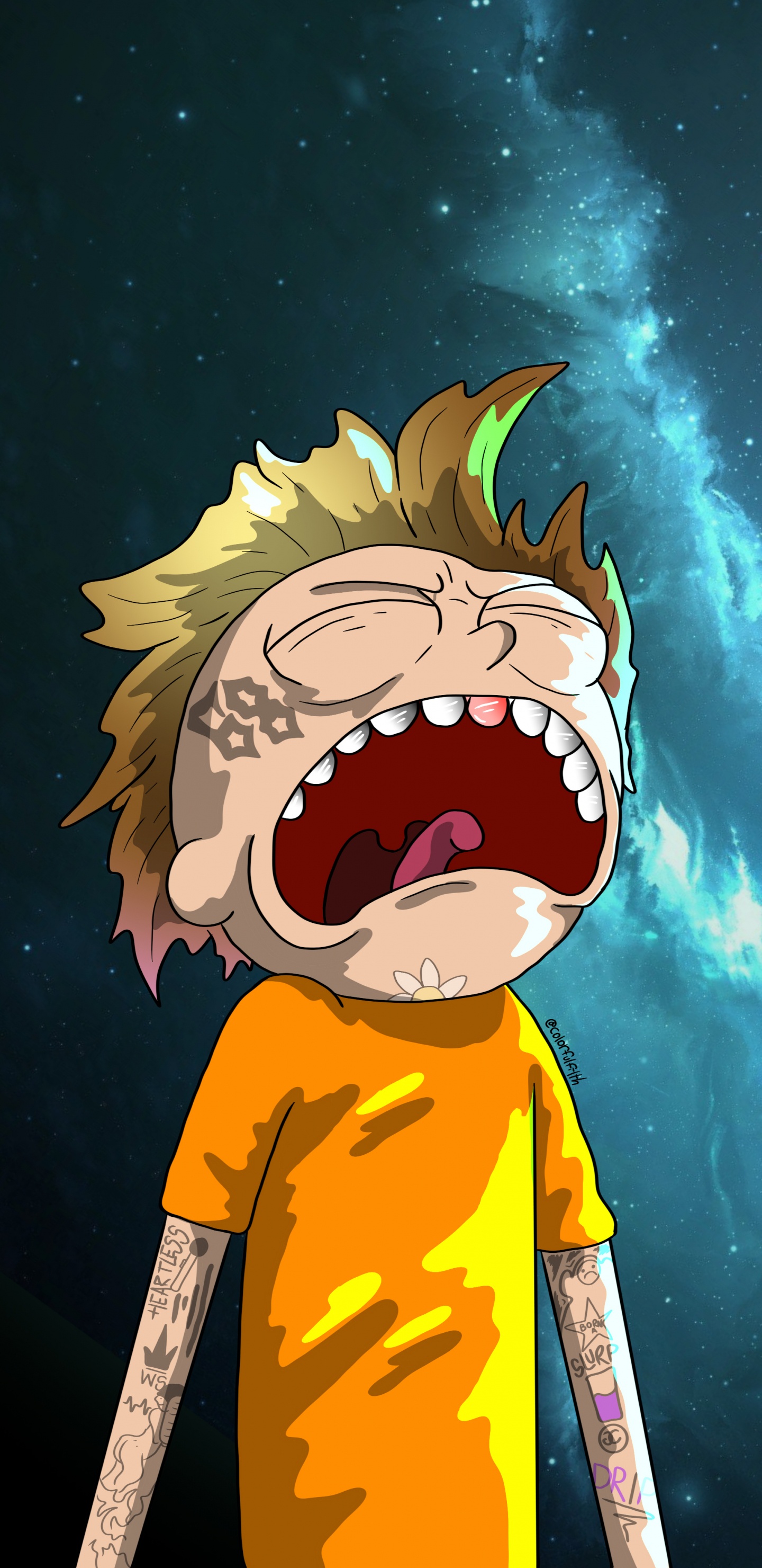 莫蒂*史密斯, 里克斯*桑切斯, 动画系列, 卡通, 动画片 壁纸 1440x2960 允许