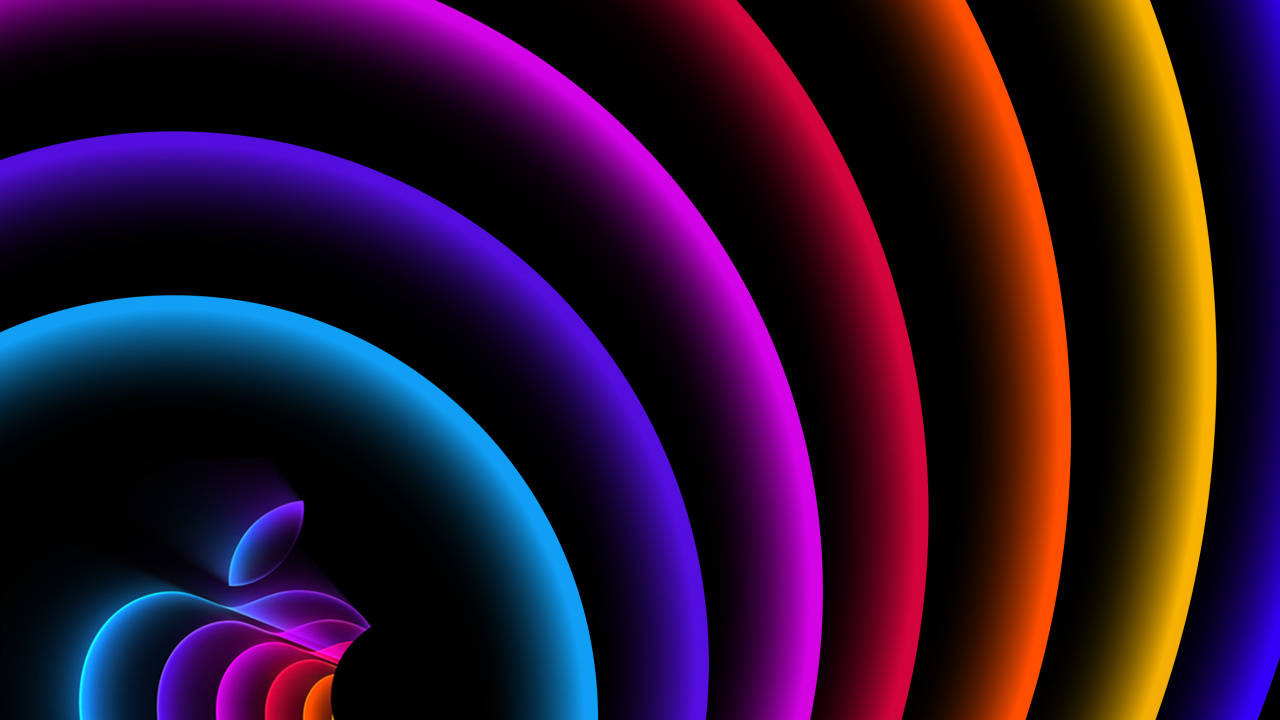 Spiral, Apples, Colorfulness, Light, Purple. Wallpaper in 1280x720 Resolution