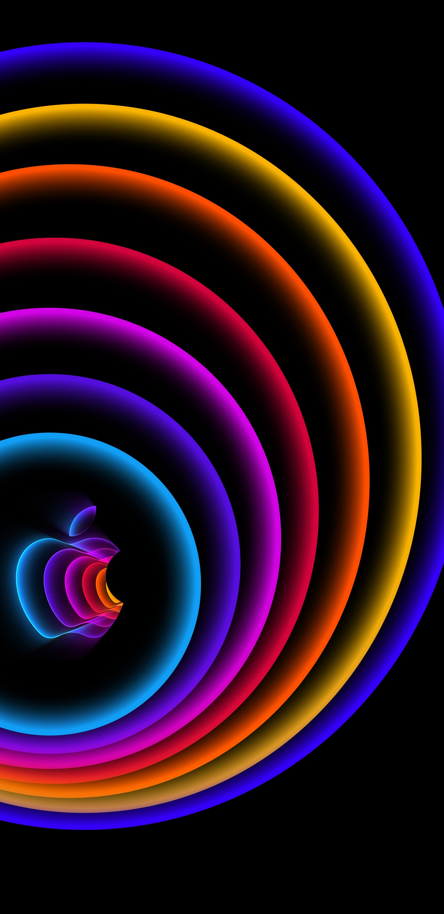 Spiral, Apples, Colorfulness, Light, Purple. Wallpaper in 1440x2960 Resolution