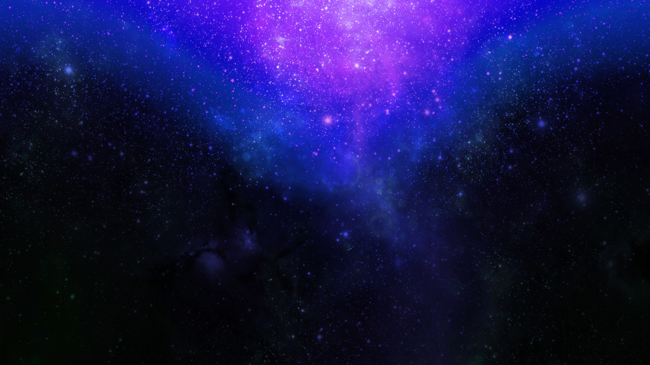 Ciel de Galaxie Violet et Bleu. Wallpaper in 1280x720 Resolution
