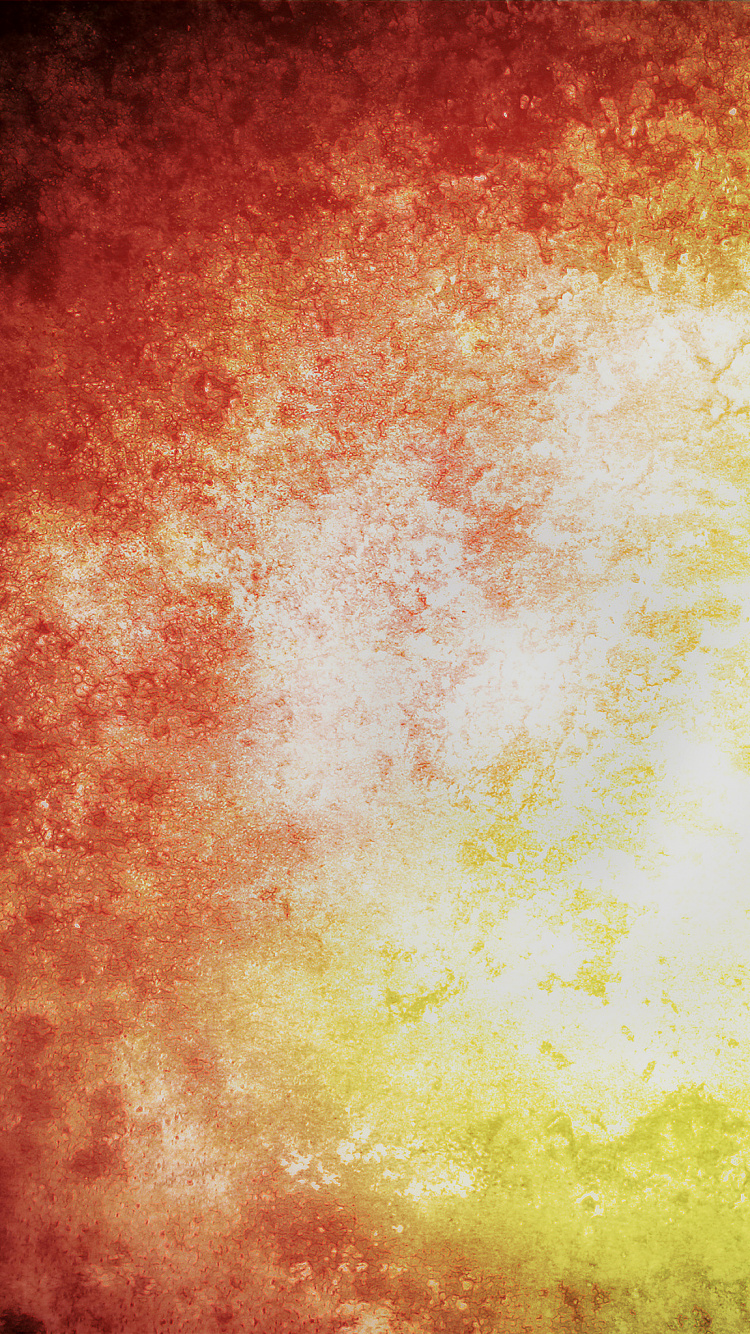 Yellow and Red Abstract Painting. Wallpaper in 750x1334 Resolution