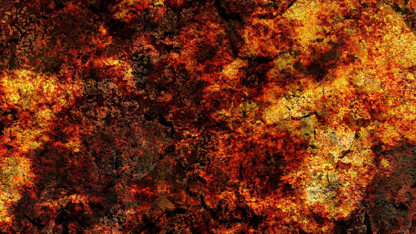 Peinture Abstraite Marron et Jaune. Wallpaper in 1366x768 Resolution