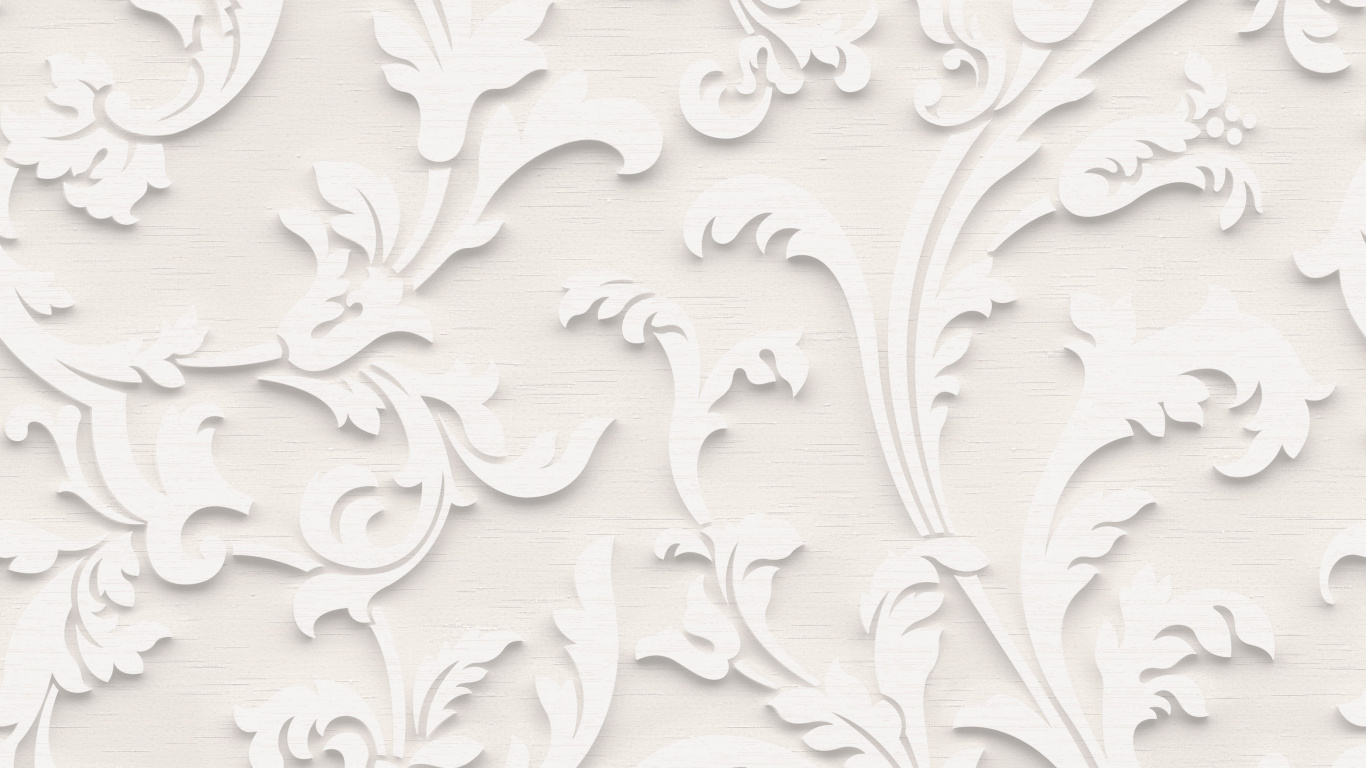 Weißes Und Graues Florales Textil. Wallpaper in 1366x768 Resolution