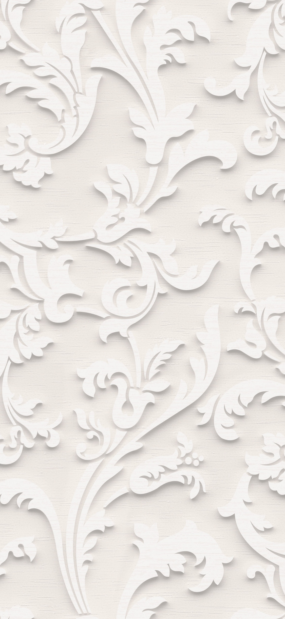 Textile Fleuri Blanc et Gris. Wallpaper in 1125x2436 Resolution