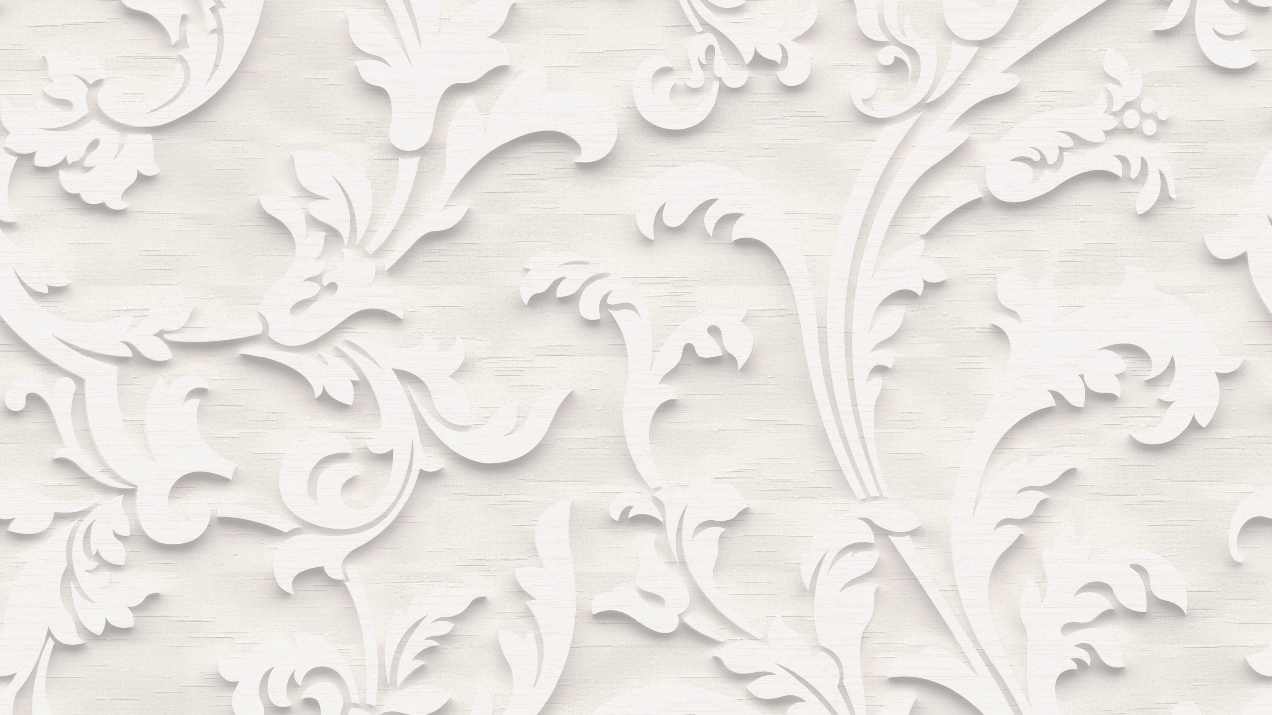 Textile Fleuri Blanc et Gris. Wallpaper in 2560x1440 Resolution