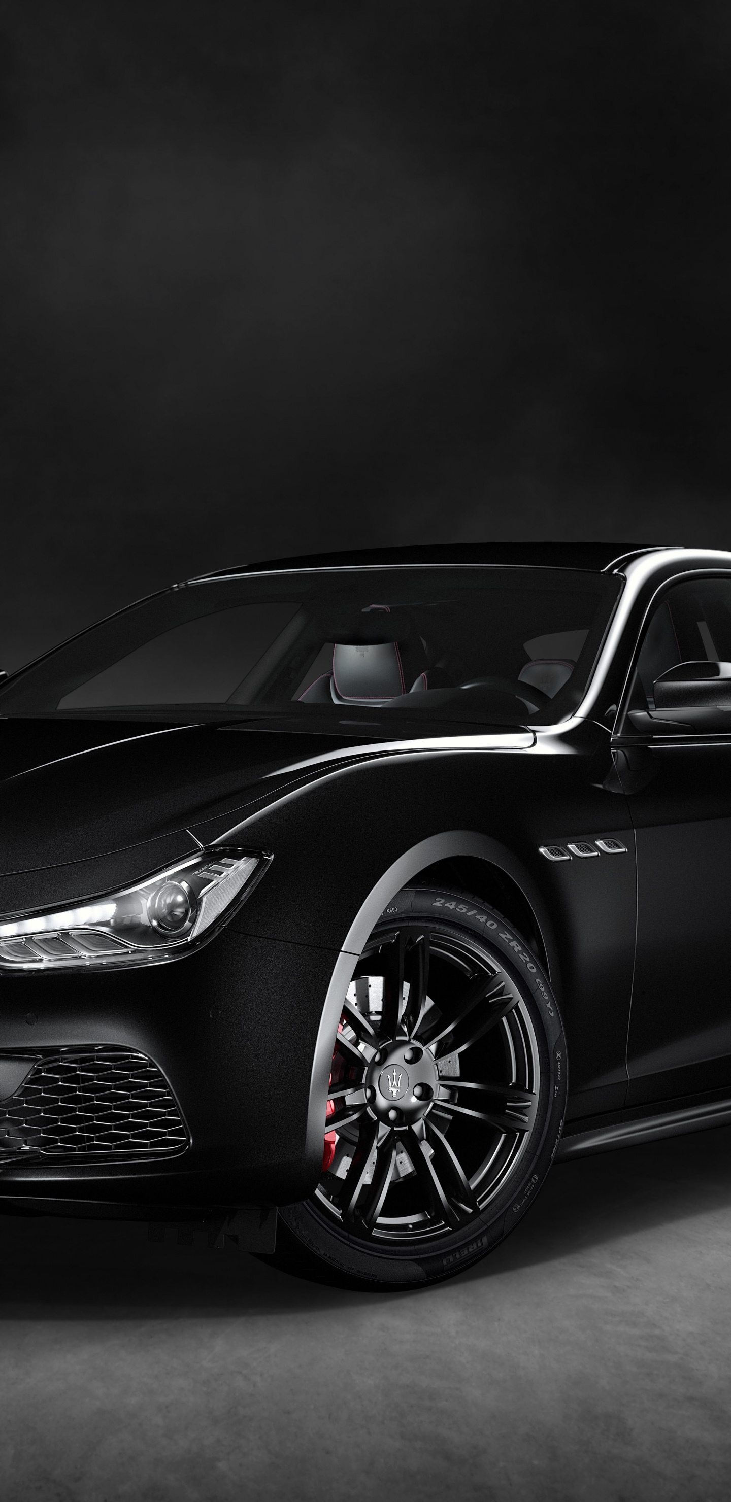 Grayscale Photo of Mercedes Benz Coupe. Wallpaper in 1440x2960 Resolution