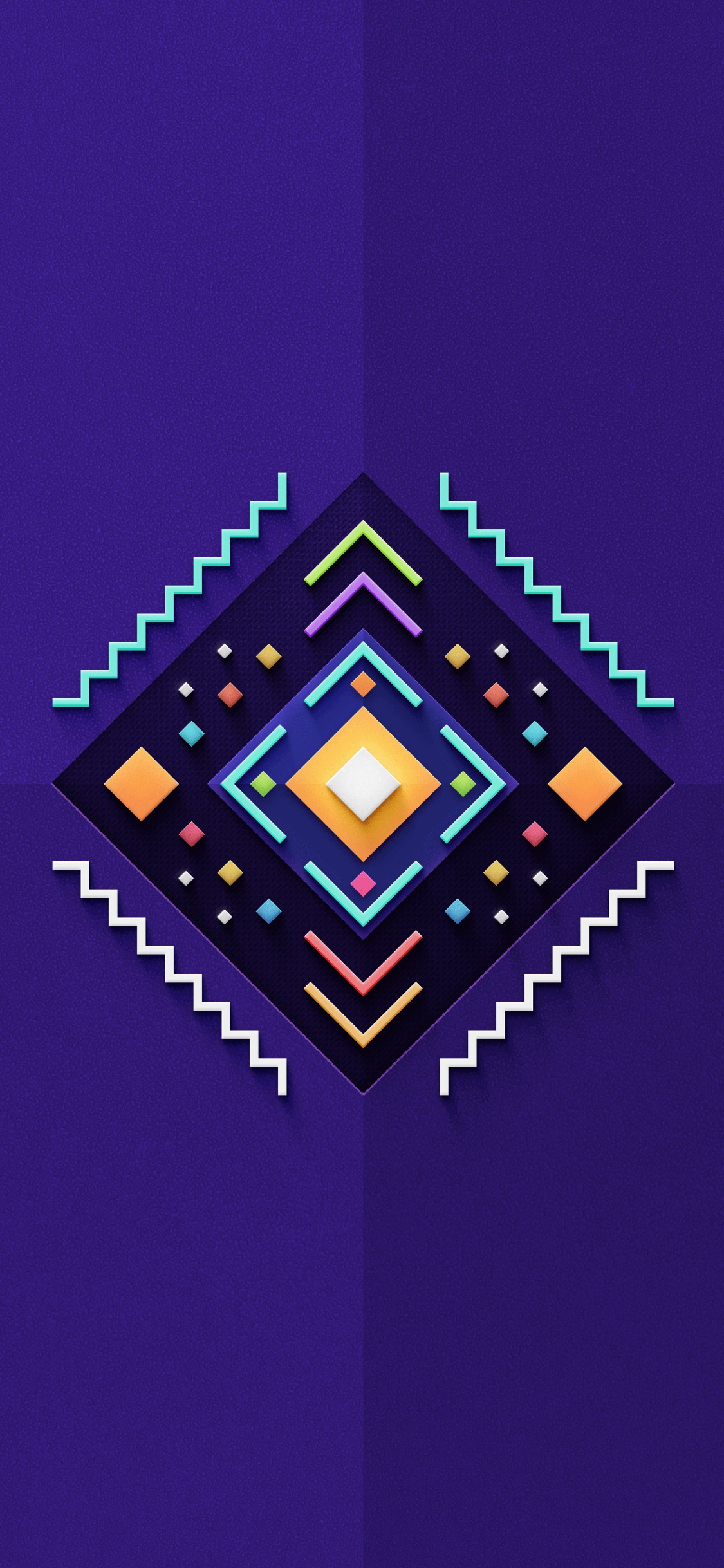 Symmetrie, Minecraft, Dreieck, Rechteck, Parallels. Wallpaper in 1125x2436 Resolution