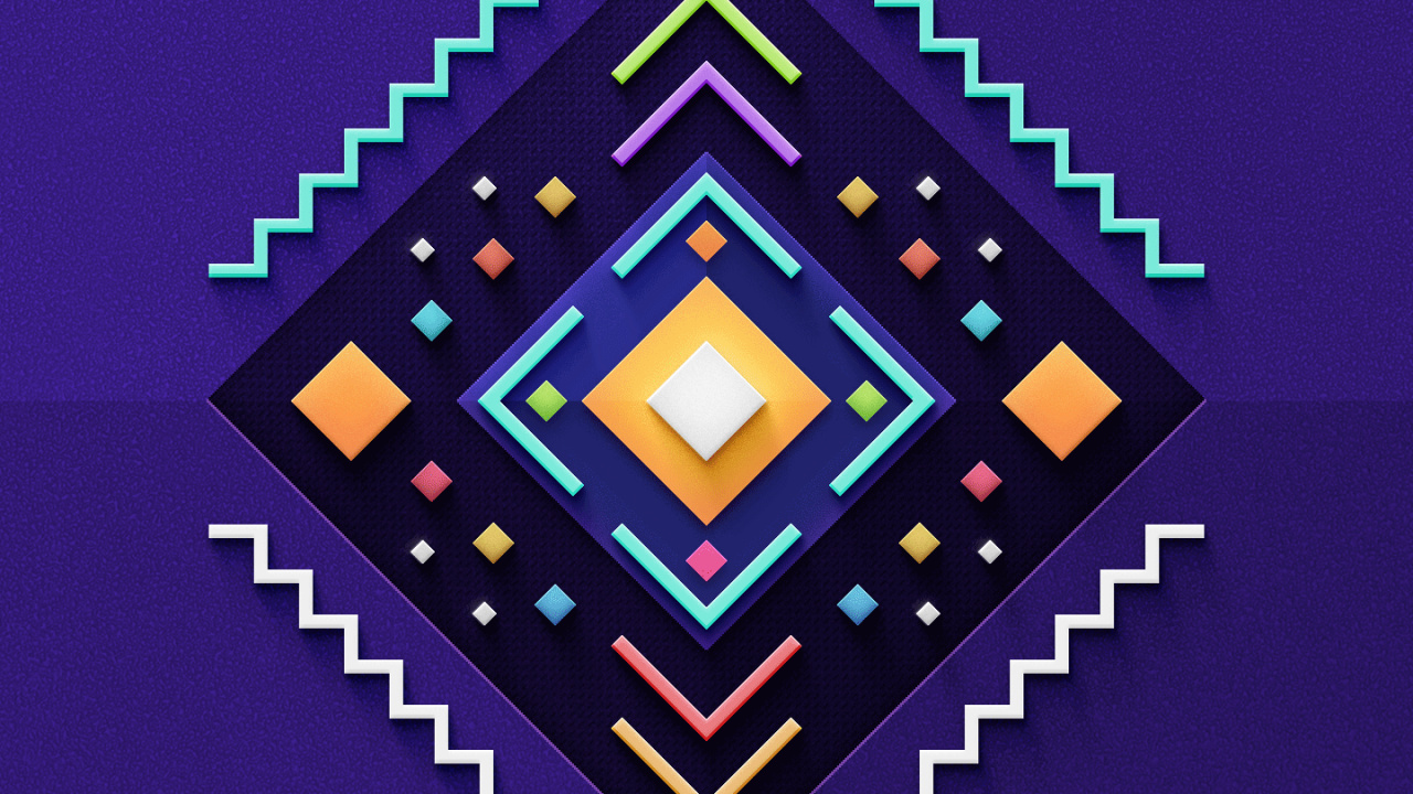 Symmetry, Minecraft, Triangle, Rectangle, Parallels. Wallpaper in 1280x720 Resolution