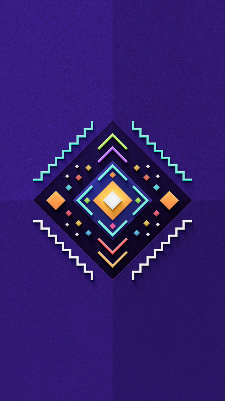 Symmetry, Minecraft, Triangle, Rectangle, Parallels. Wallpaper in 750x1334 Resolution