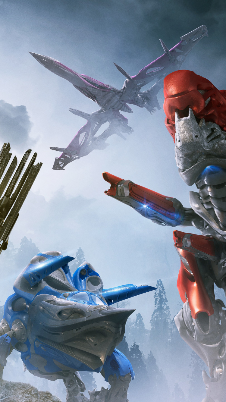 Billy Cranston, Tommy Oliver, Rita Repulsa, Kimberly Hart, The Zords. Wallpaper in 750x1334 Resolution