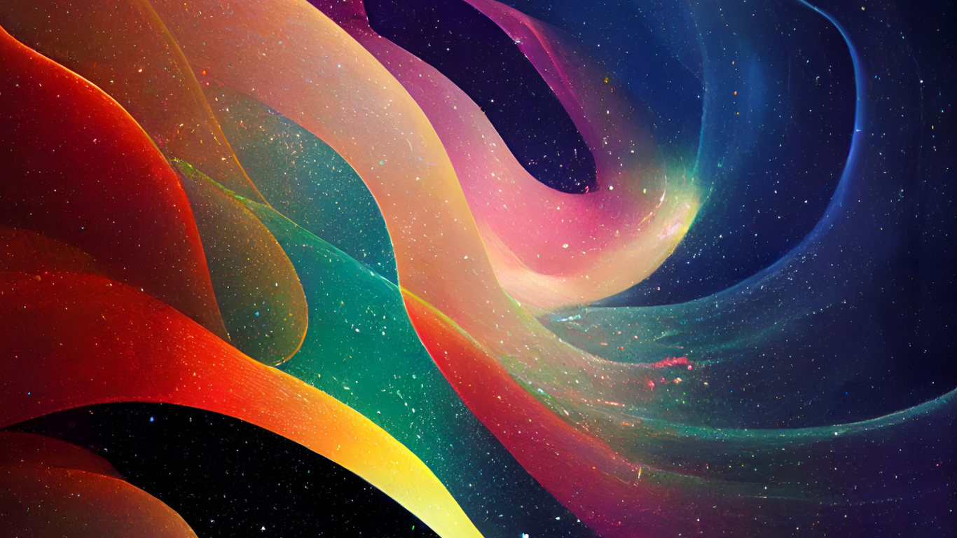 Ios, Water, Purple, Liquid, Art. Wallpaper in 1366x768 Resolution