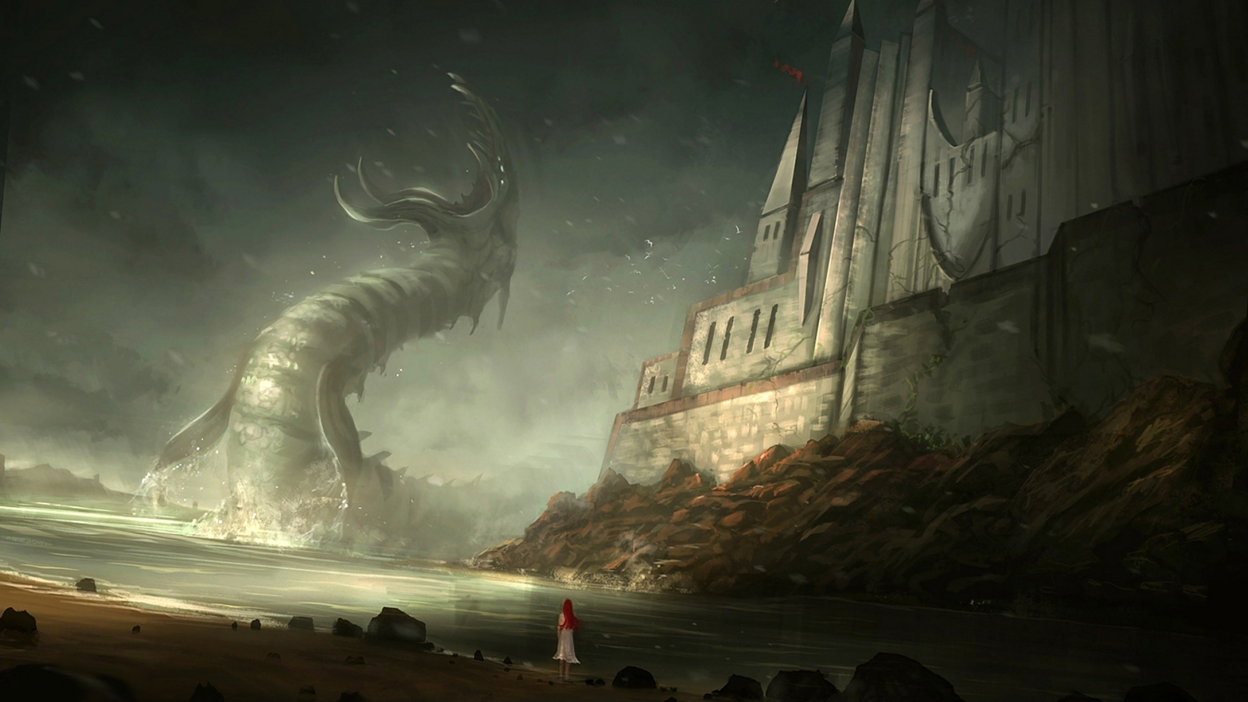 Leute, Die Auf Der Straße in Der Nähe Des Gebäudes Gehen. Wallpaper in 2560x1440 Resolution