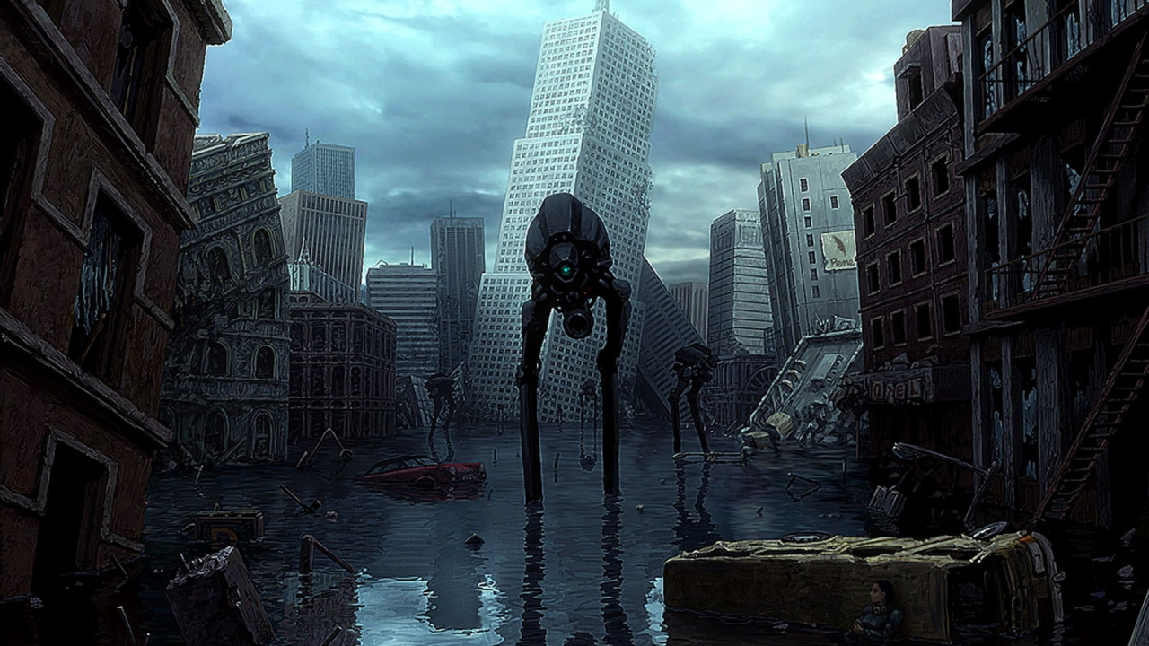 Homme au Masque Noir Debout Sur le Quai Près Des Immeubles de Grande Hauteur Pendant la Journée. Wallpaper in 1280x720 Resolution