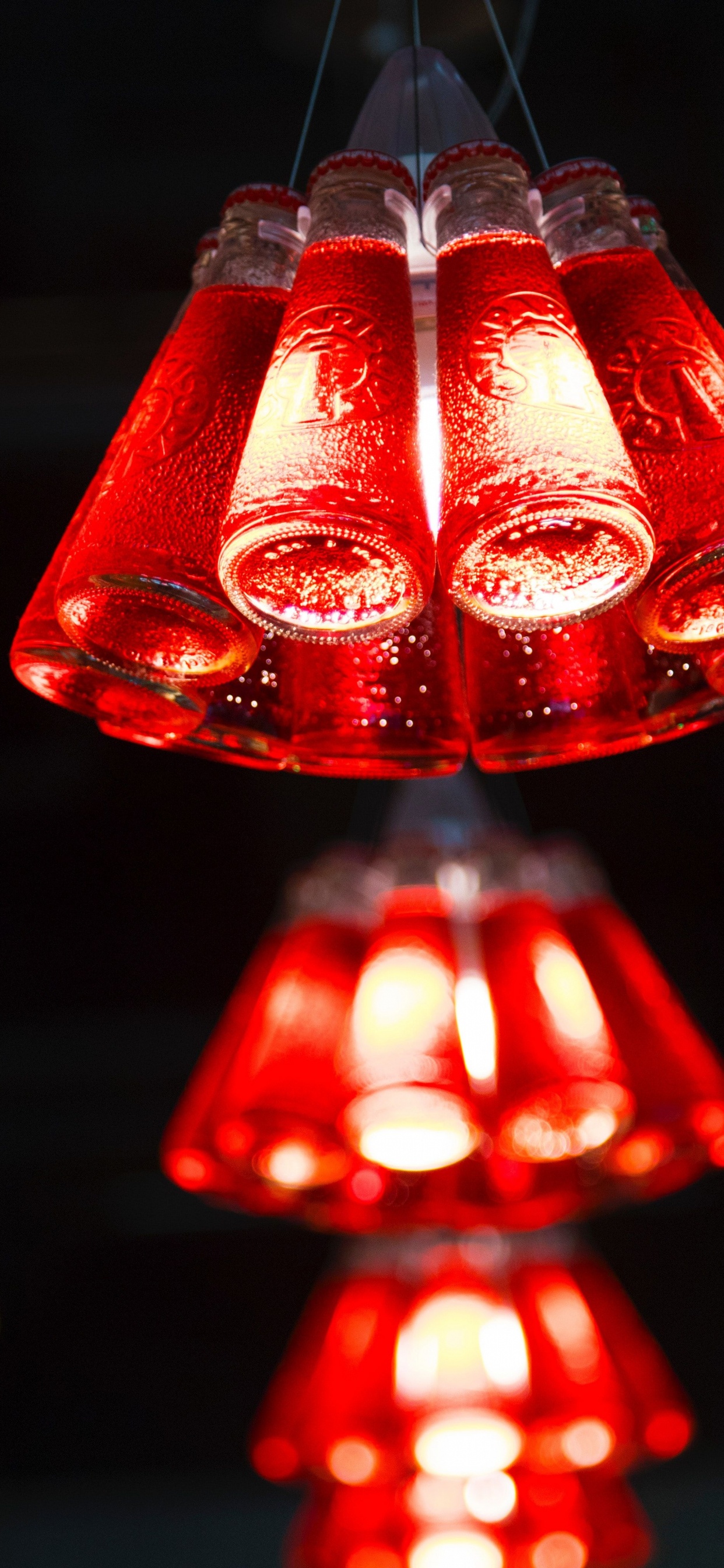 Red and White Pendant Lamp. Wallpaper in 1242x2688 Resolution