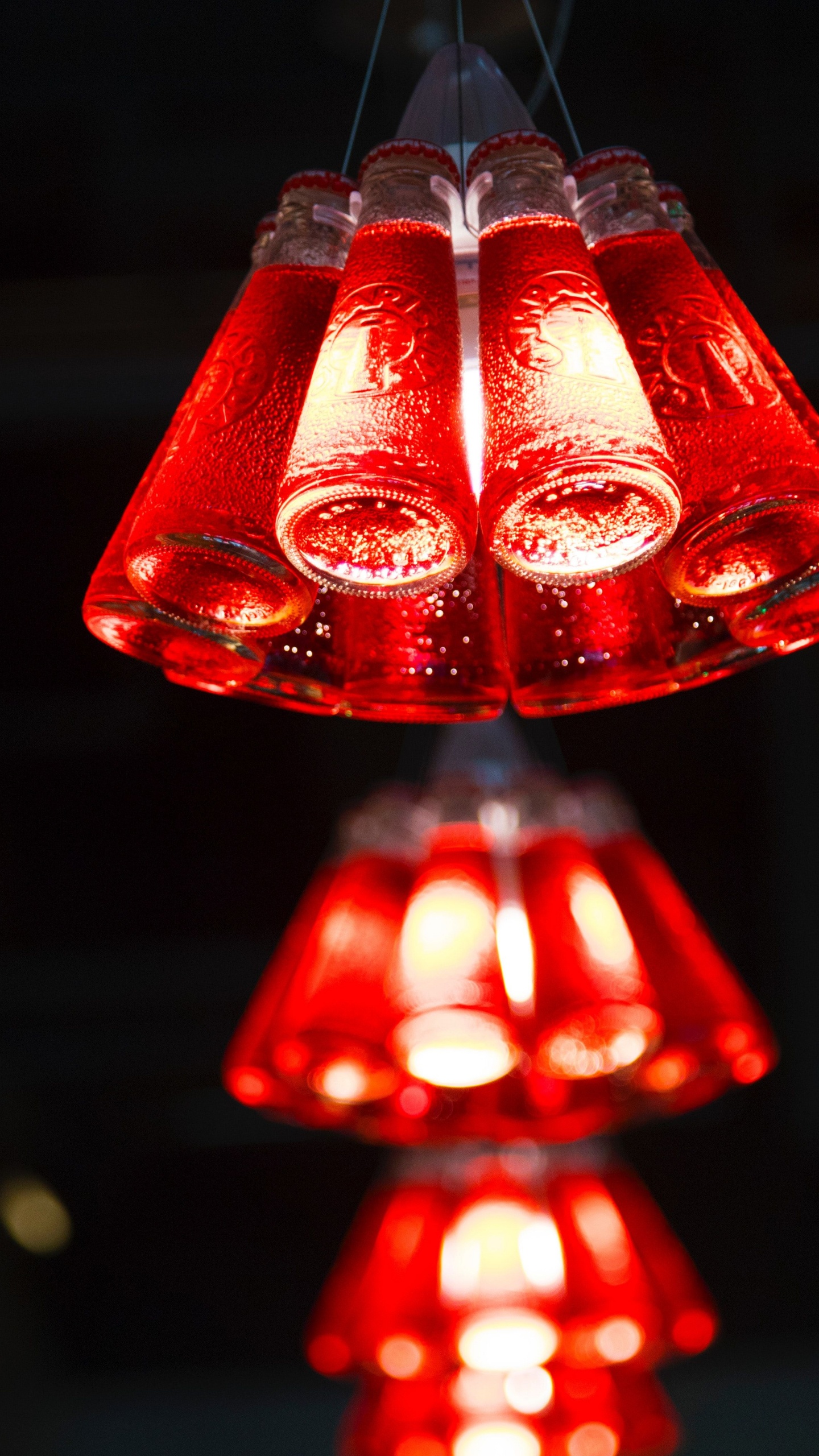Red and White Pendant Lamp. Wallpaper in 1440x2560 Resolution