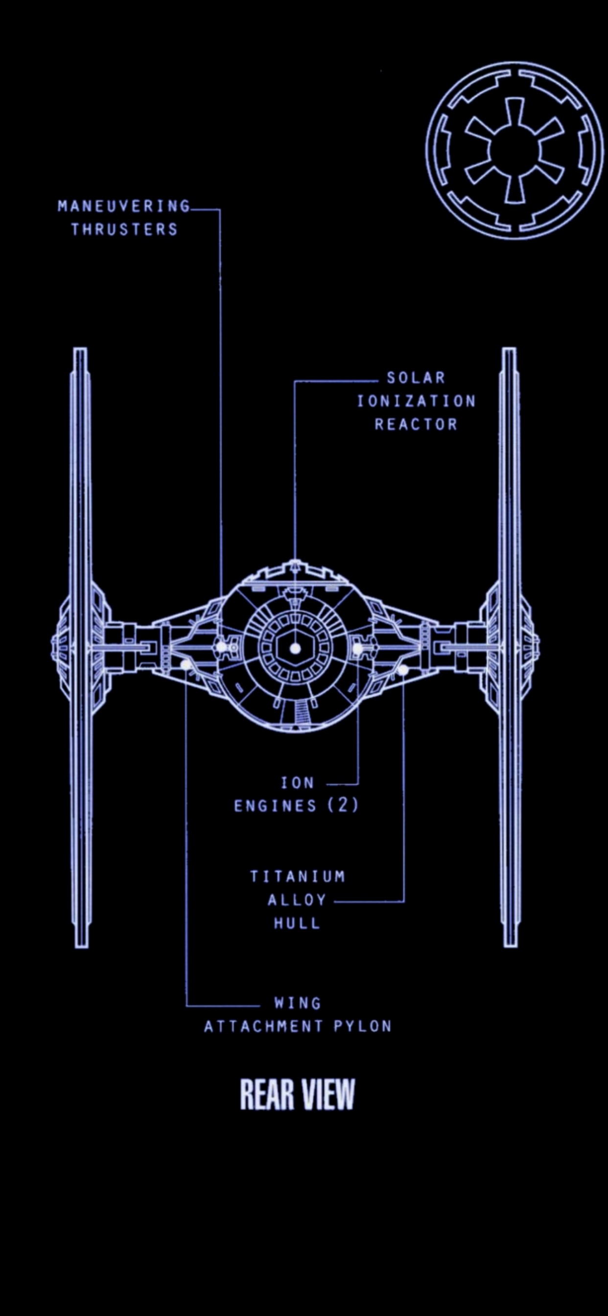 Amoled Telefon, TIE Fighter, Amoled, Symmetrie, Wissenschaft. Wallpaper in 1242x2688 Resolution