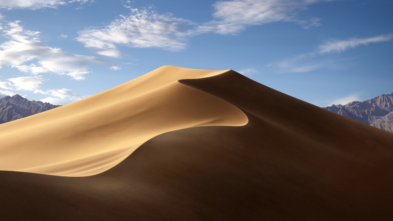 Air, 它, Apple, IMac亲, MacOS Mojave 壁纸 1366x768 允许