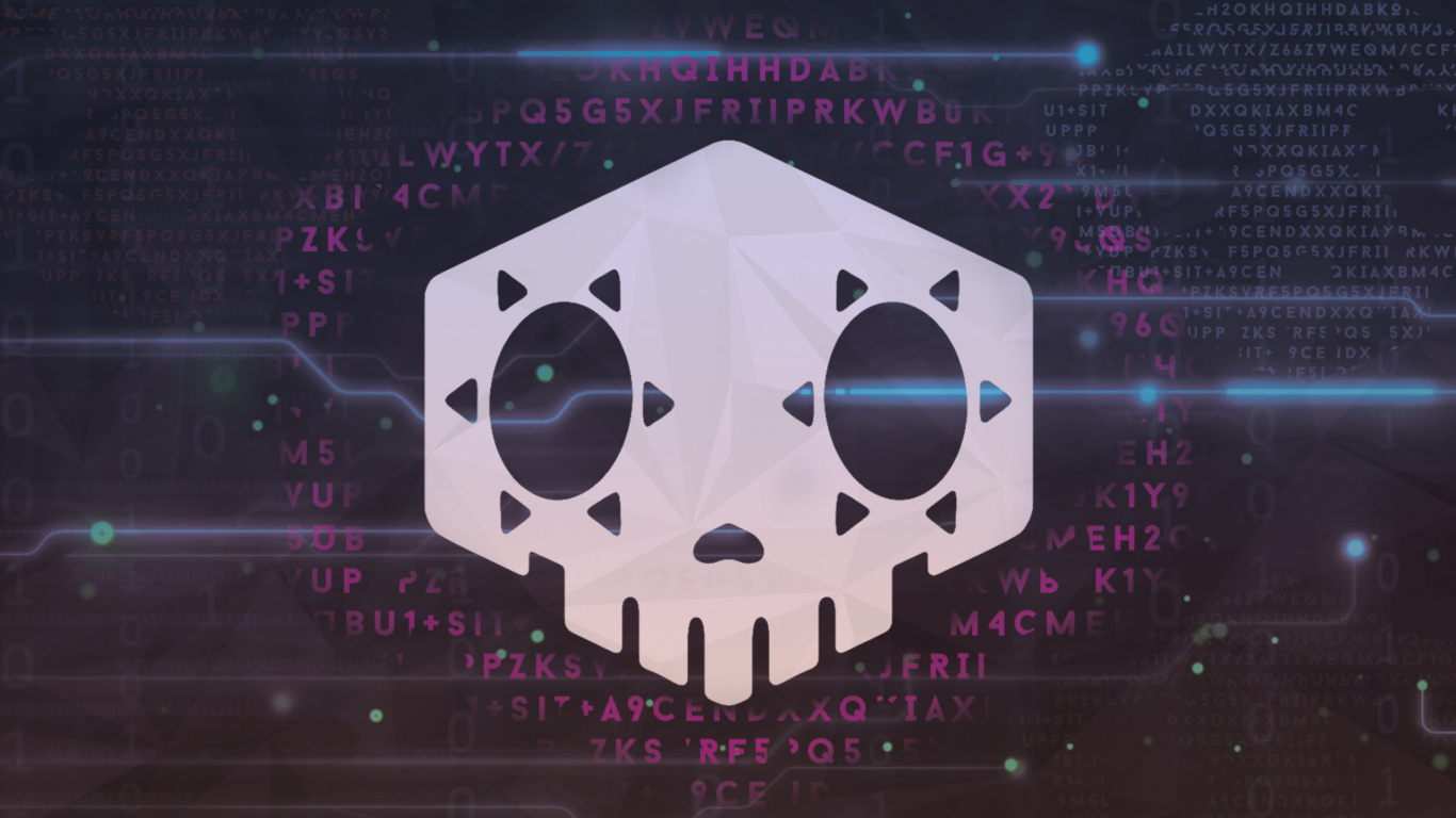 Schwarzes Und Weißes Rundes Logo. Wallpaper in 1366x768 Resolution