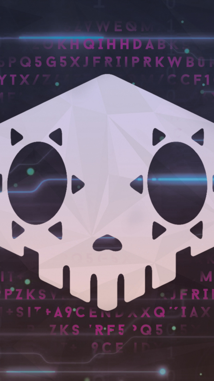 Schwarzes Und Weißes Rundes Logo. Wallpaper in 750x1334 Resolution