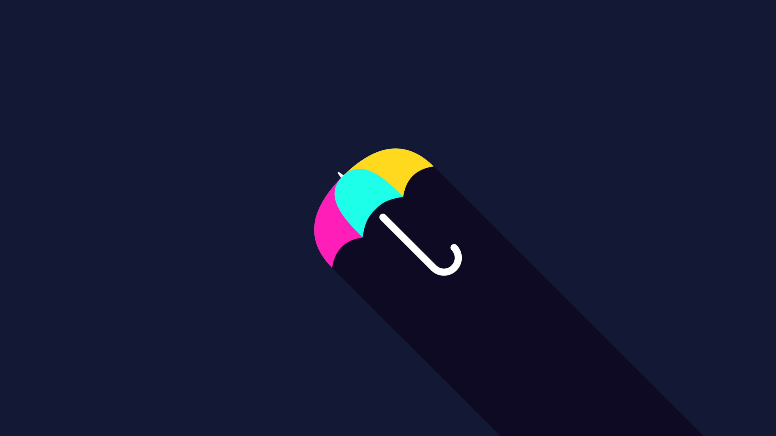 Minimalism, Umbrella, Rectangle, Operating System, Symbol. Wallpaper in 2560x1440 Resolution