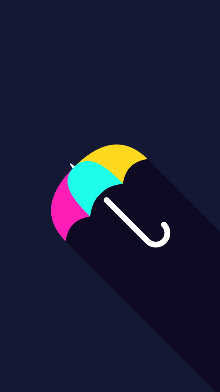 Minimalism, Umbrella, Rectangle, Operating System, Symbol. Wallpaper in 720x1280 Resolution
