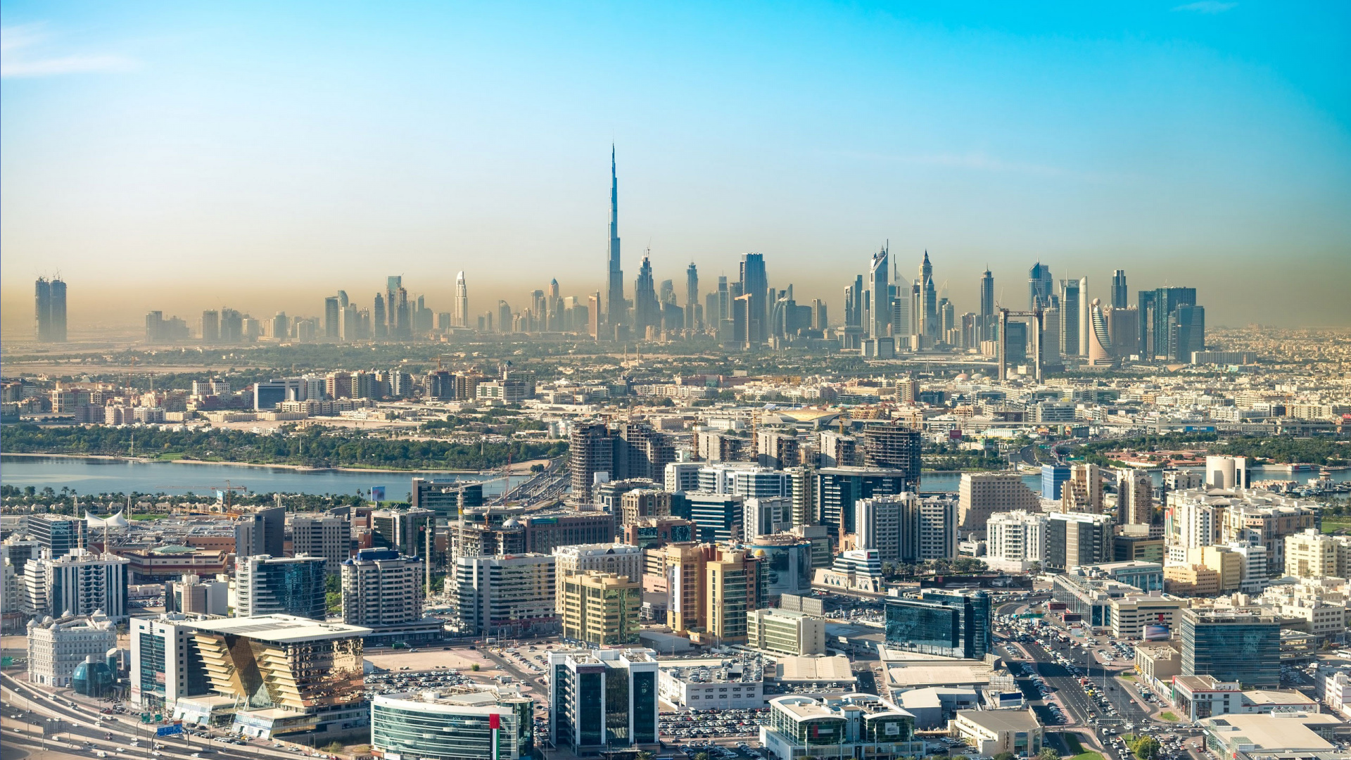 Aerial View of City Buildings During Daytime. Wallpaper in 1920x1080 Resolution