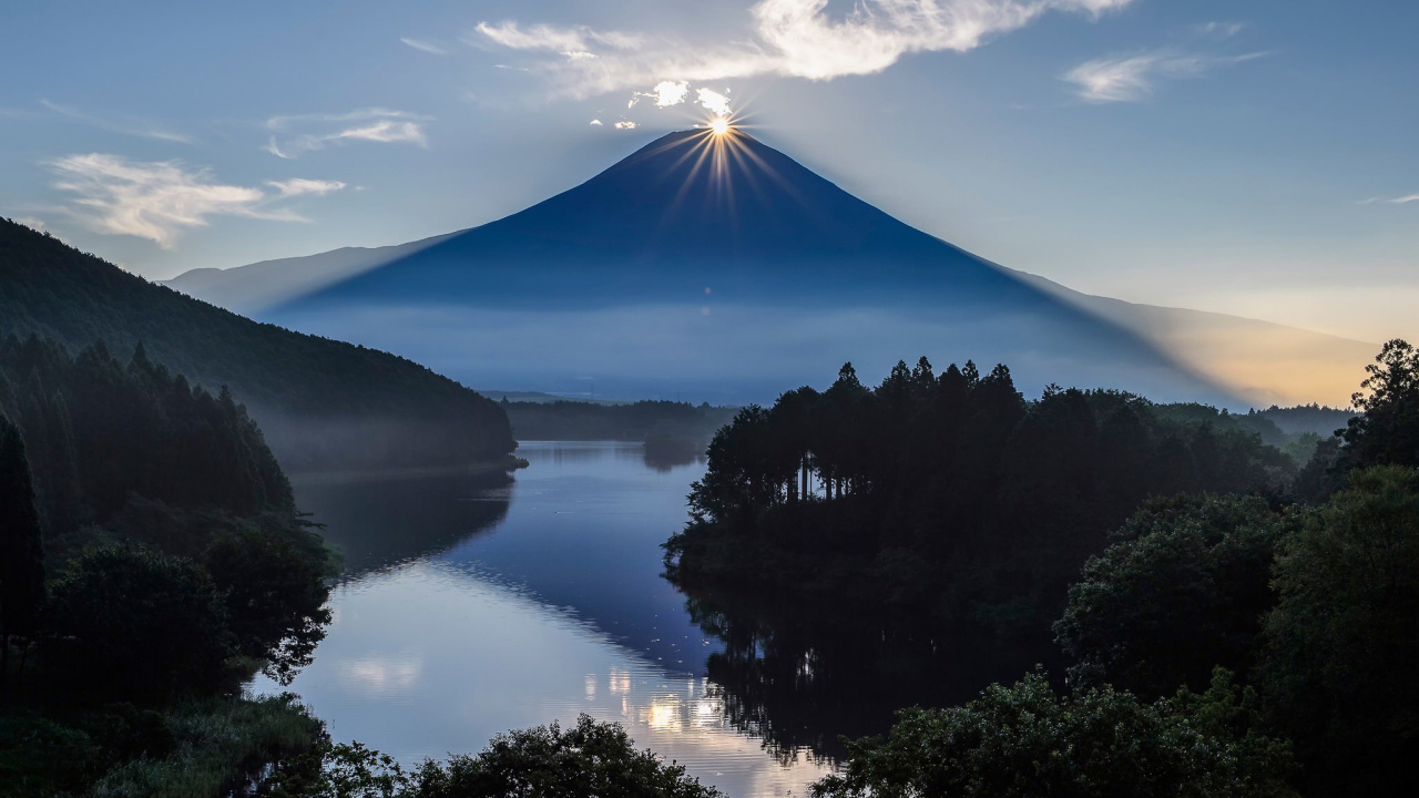 富士山, 性质, 成层, 自然景观, 多山的地貌 壁纸 1280x720 允许