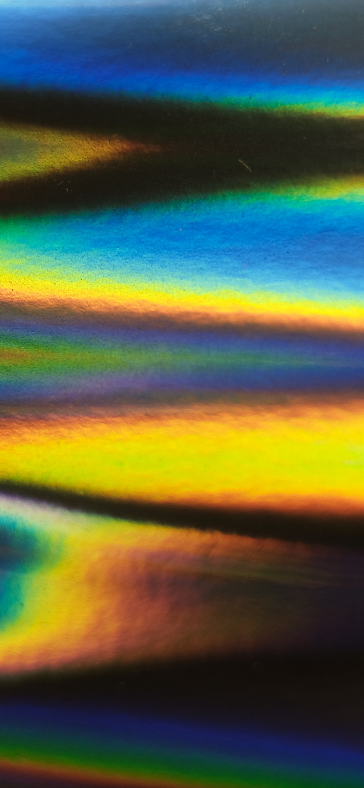 Peinture Abstraite Bleu Jaune et Vert. Wallpaper in 1242x2688 Resolution