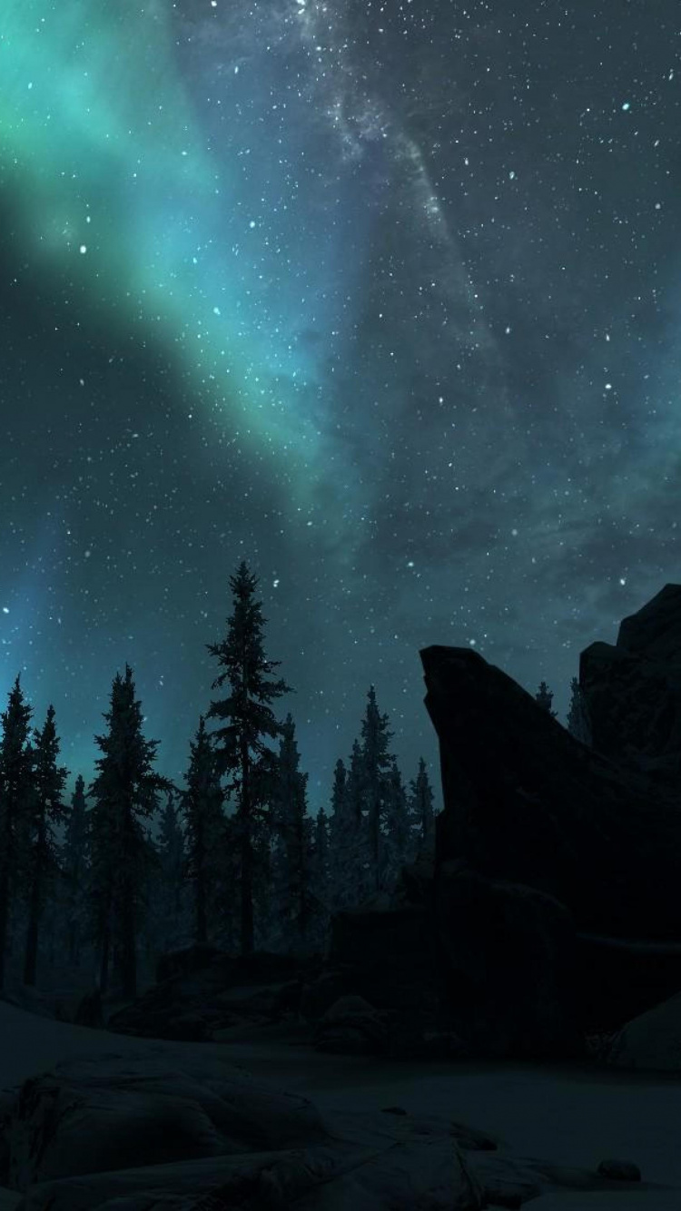 Aurora, Naturaleza, Entorno Natural, Ambiente, Bioma. Wallpaper in 750x1334 Resolution