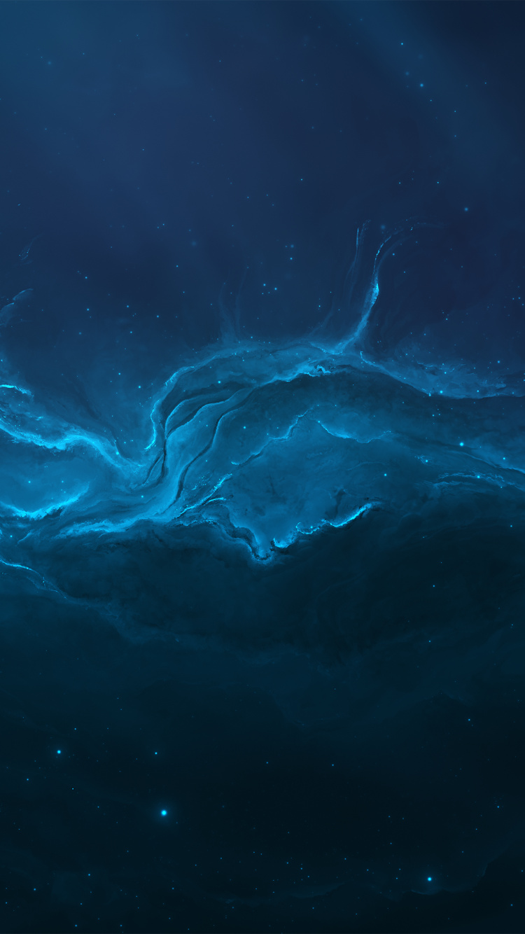 性质, 艺术, 液体, 流体, 午夜 壁纸 750x1334 允许