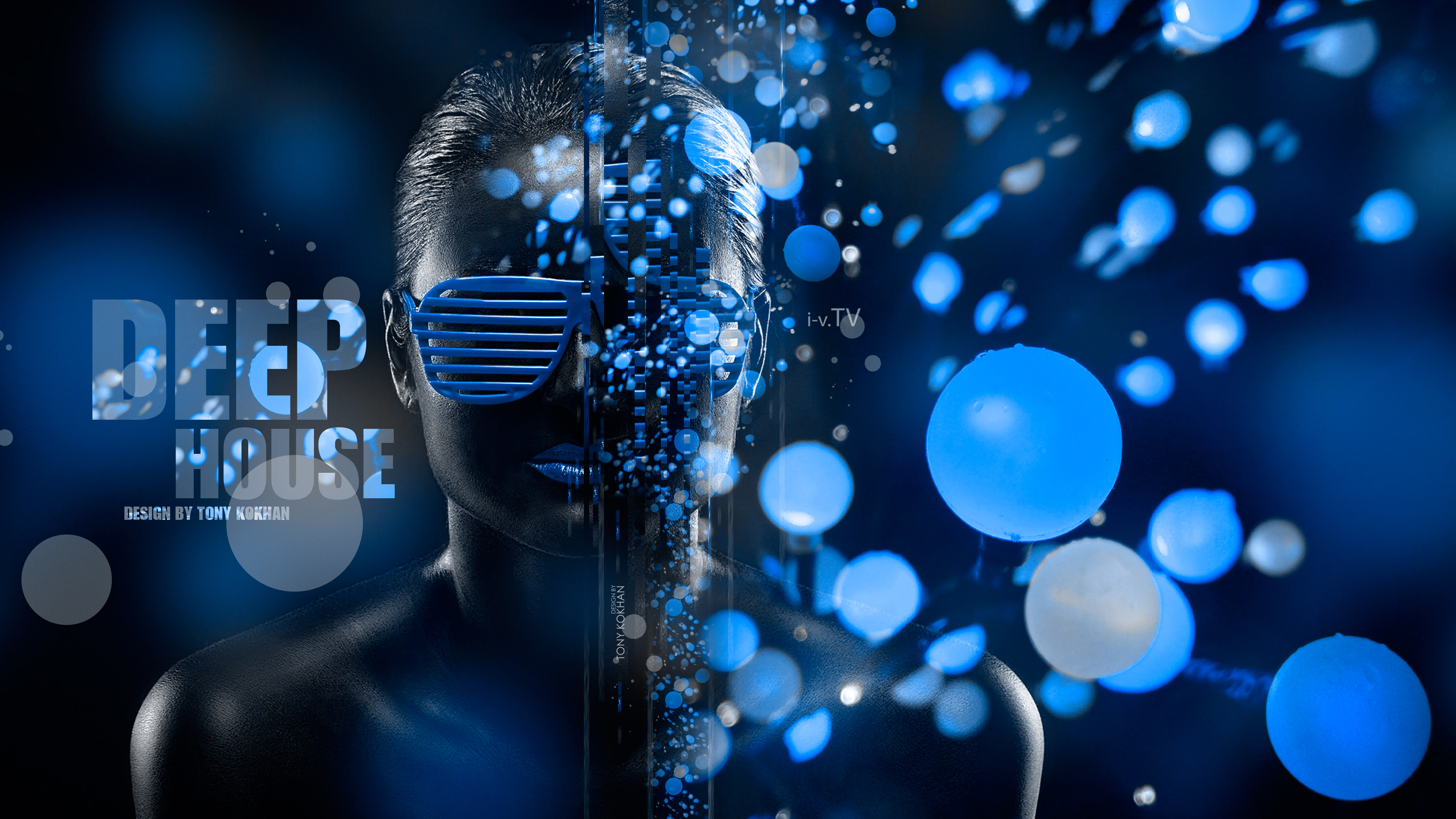 Deep House, House Music, Techno, Tech House, Blue. Wallpaper in 3840x2160 Resolution