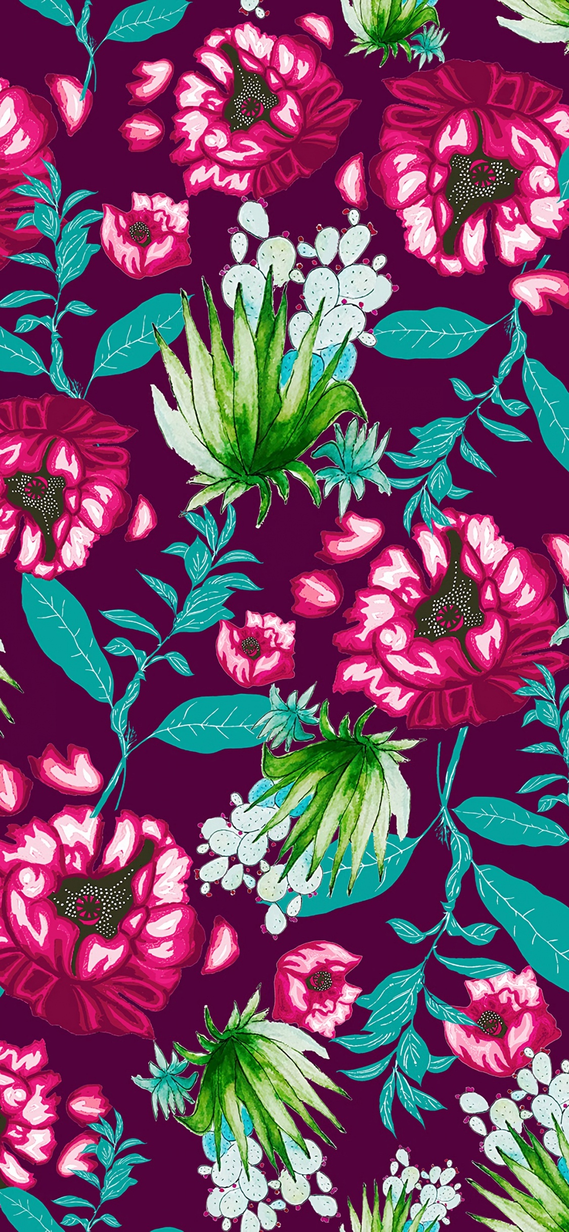 Feuille, la Floraison de la Plante, Conception, Design Floral, Textile. Wallpaper in 1125x2436 Resolution