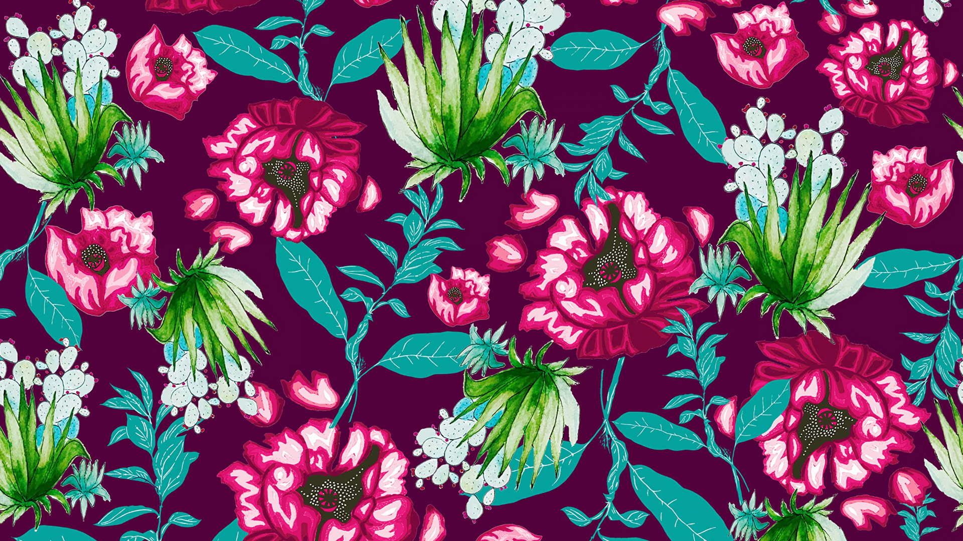 Feuille, la Floraison de la Plante, Conception, Design Floral, Textile. Wallpaper in 1920x1080 Resolution