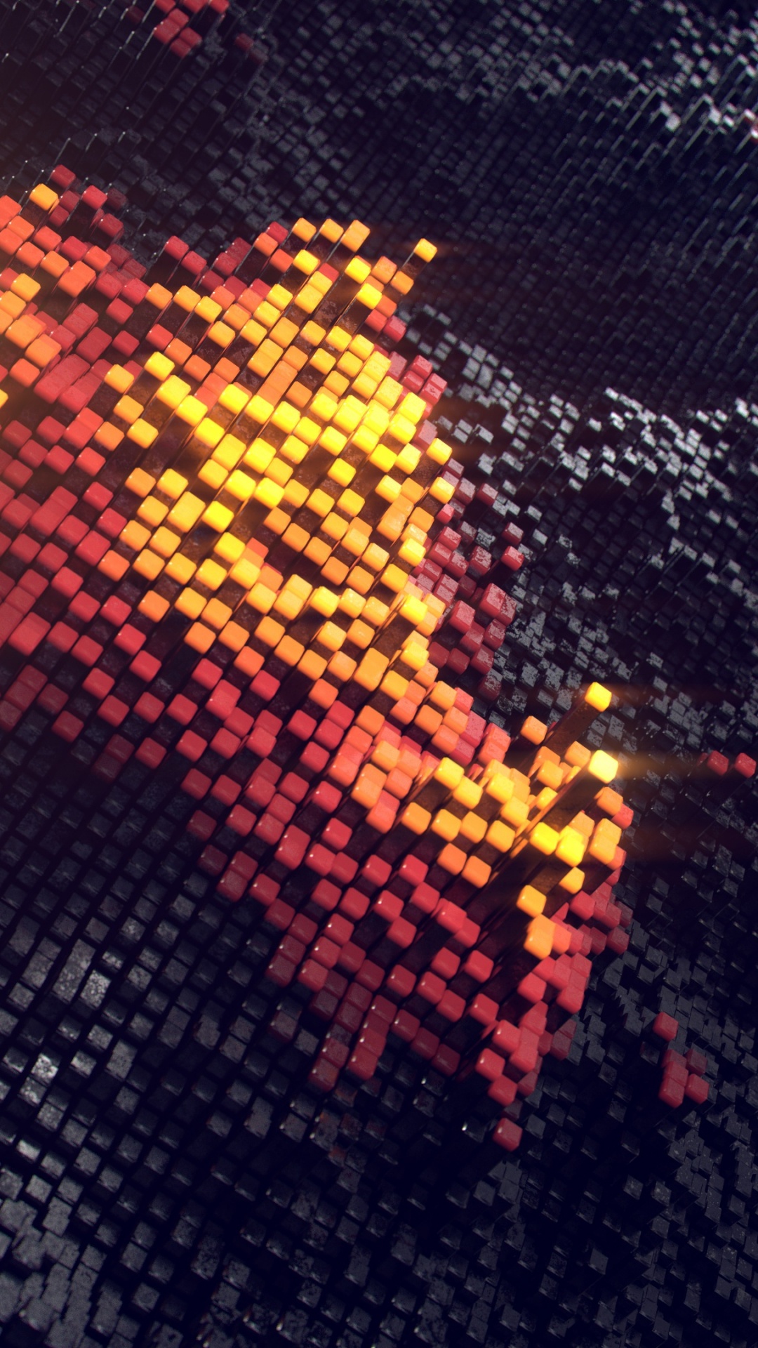 红色的, 光, 黄色的, 橙色, 反射 壁纸 1080x1920 允许