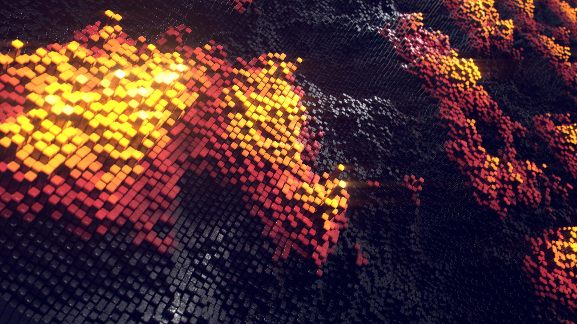 Fuego en Llamas Durante la Noche. Wallpaper in 1920x1080 Resolution