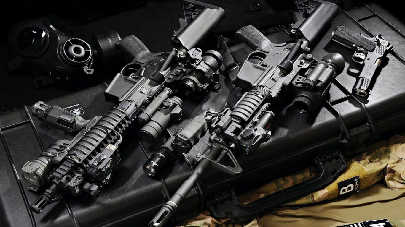 m4 Carbine, Pistolet, Arme, Airsoft, Airsoft Gun. Wallpaper in 1366x768 Resolution