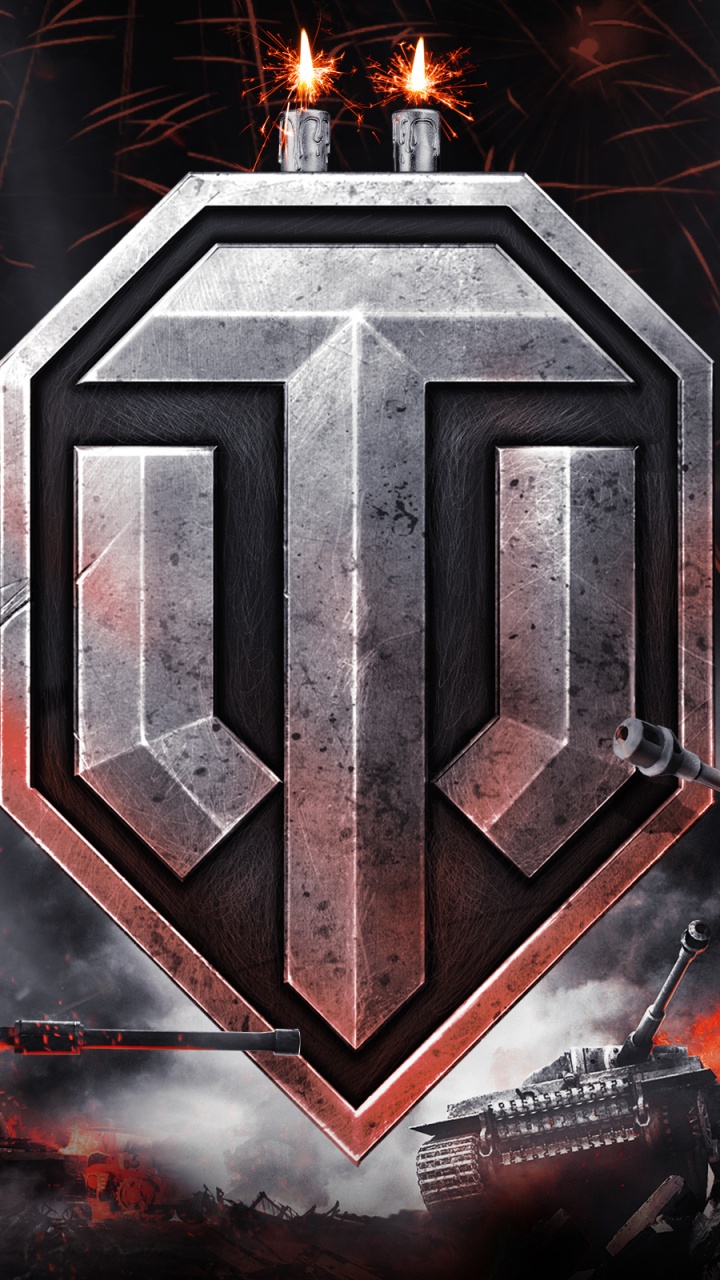 World of Tanks, Logo, Jeu Pc, Espace, Les Effets Visuels. Wallpaper in 720x1280 Resolution