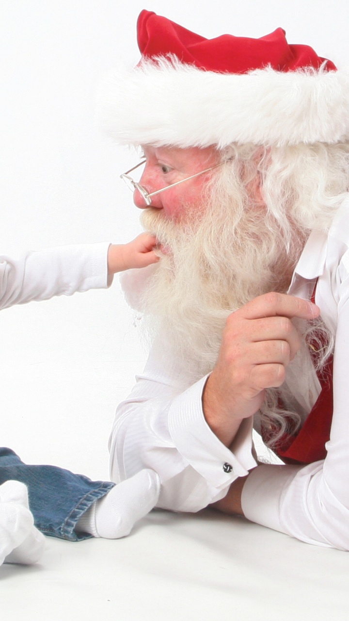 Santa Claus, Le Jour De Noël, Nouvelle Année, Tour, Cercle. Wallpaper in 720x1280 Resolution