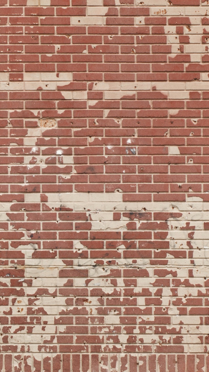 Pared de Ladrillo Blanco y Marrón. Wallpaper in 720x1280 Resolution