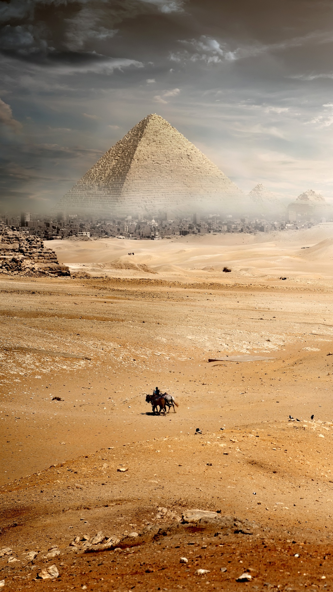 People Walking on Brown Sand During Daytime. Wallpaper in 1080x1920 Resolution