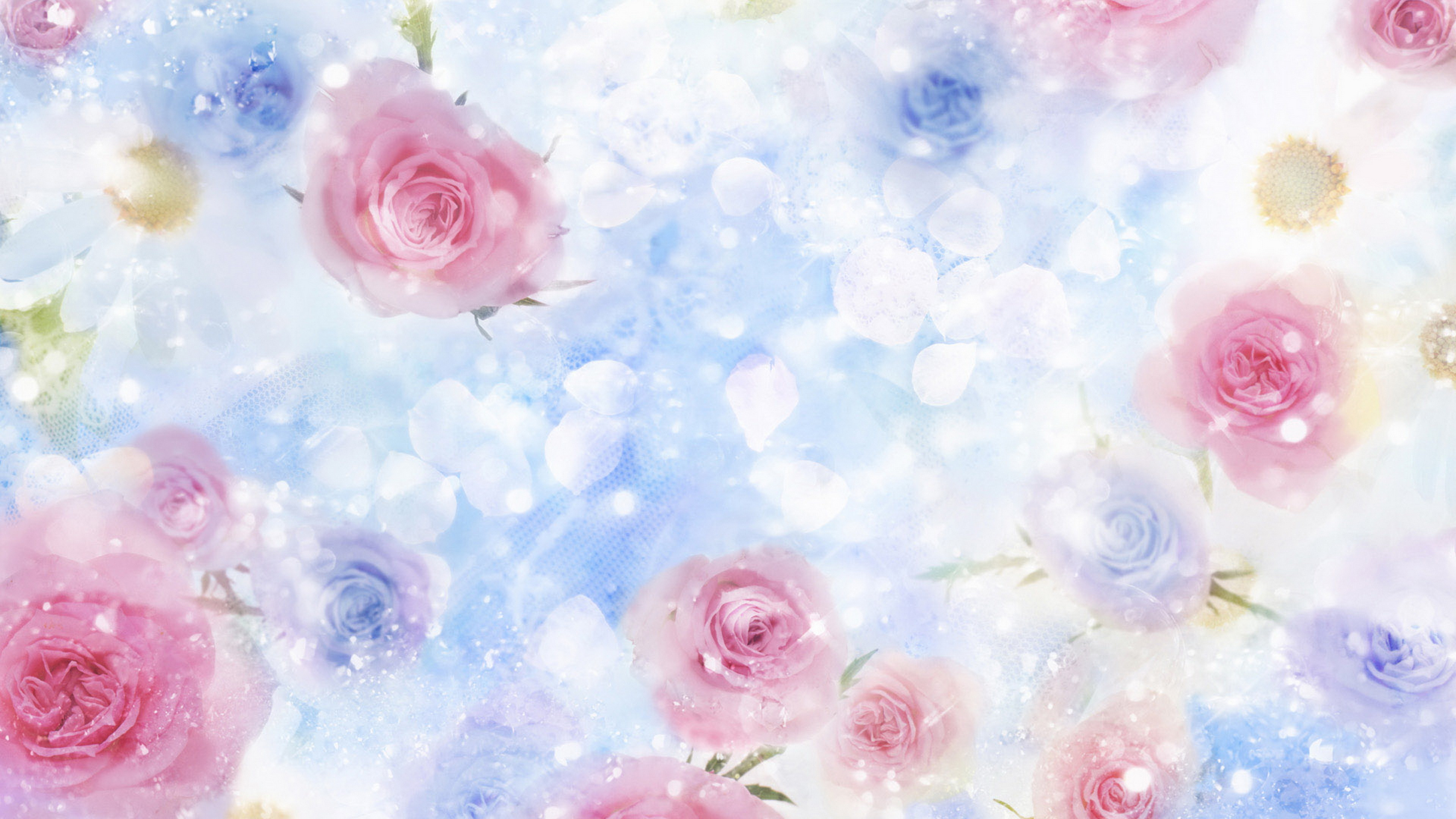 Weißes Und Rosafarbenes Blumentextil. Wallpaper in 3840x2160 Resolution