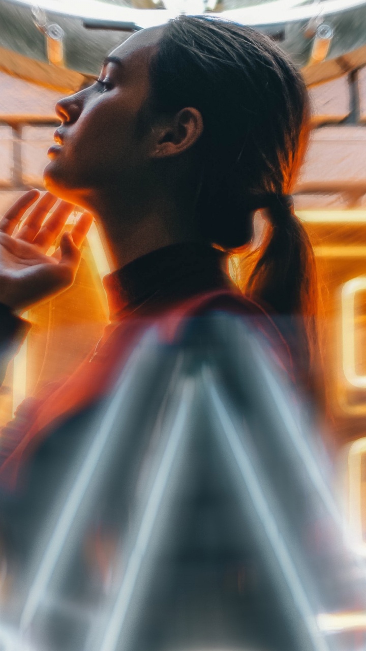 Kleidung, Orange, Cool, Spaß, Happy. Wallpaper in 720x1280 Resolution