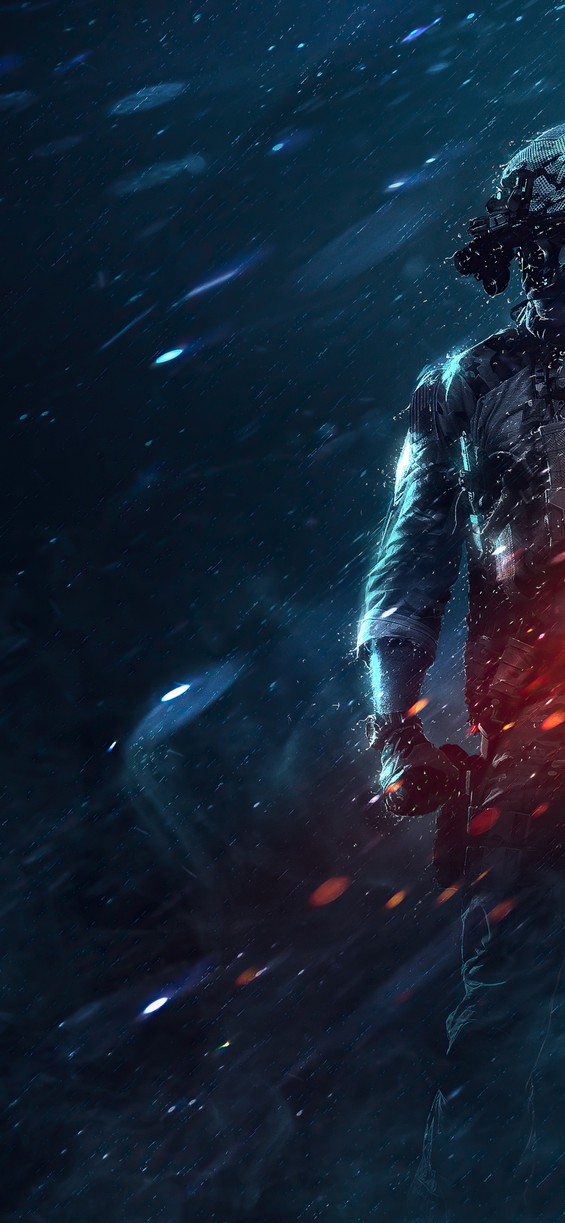 Battlefield 2042, Battlefield 1, Actionspiel, Wasser, Unterwasser. Wallpaper in 1125x2436 Resolution