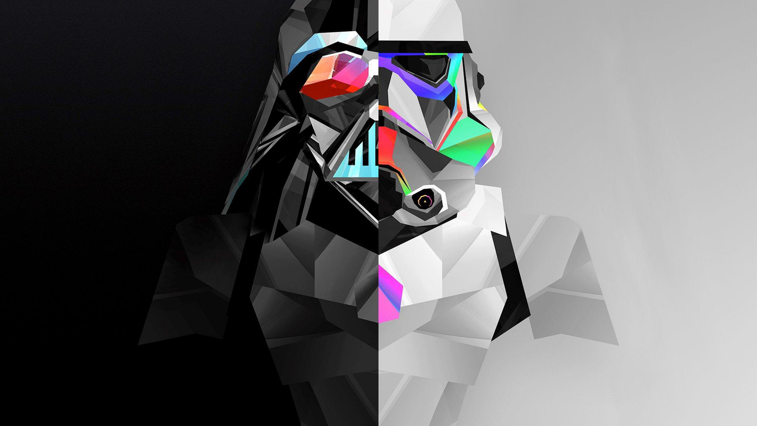 Stormtrooper, Star Wars, Diseño Gráfico, Ilustración, Diseño. Wallpaper in 2560x1440 Resolution