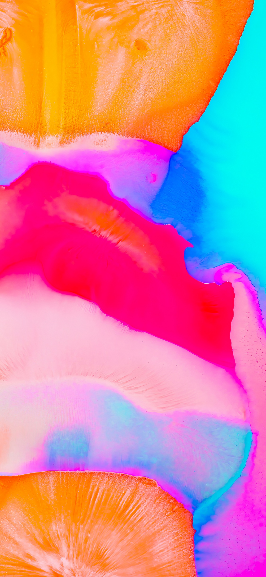 Orange, Acrylfarbe, Aquarell-Malerei, Moderne Kunst, Farbigkeit. Wallpaper in 1125x2436 Resolution