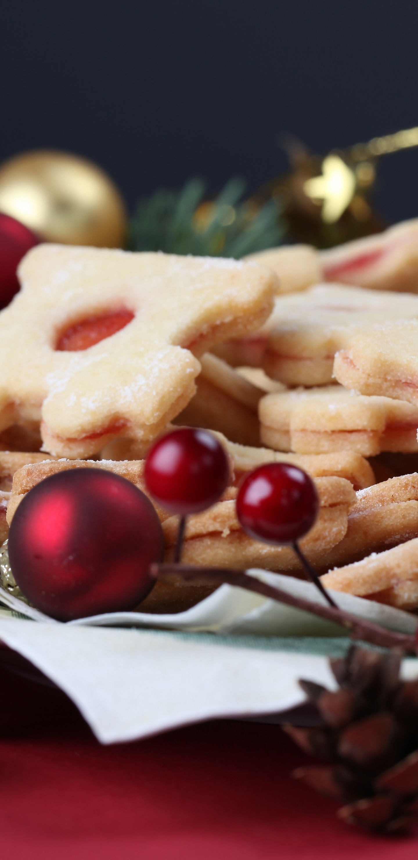 Christmas Day, Christmas Cookie, Dessert, Pastry, Food. Wallpaper in 1440x2960 Resolution