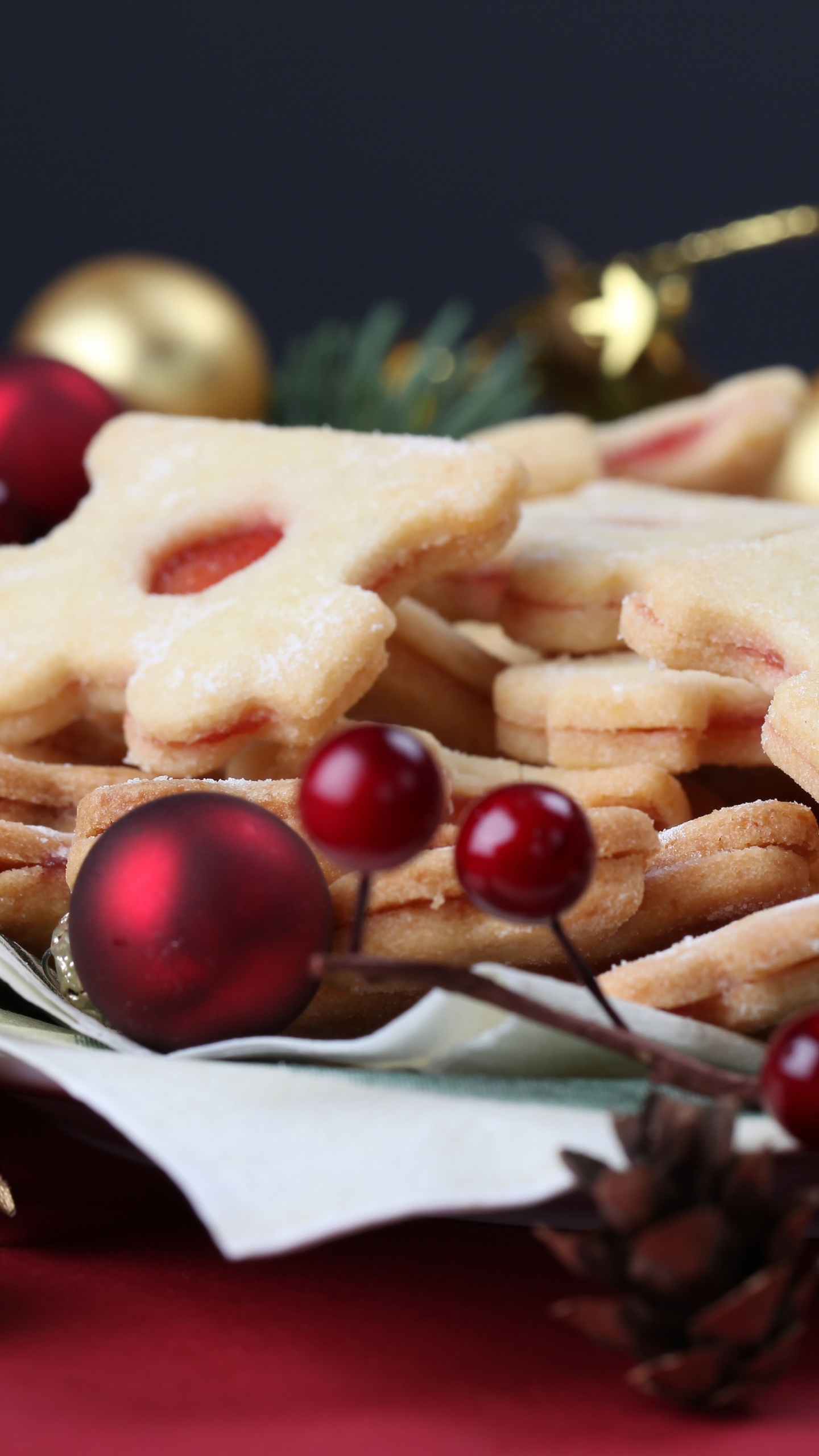 El Día De Navidad, la Navidad de Galletas, Postre, Alimento, Plato. Wallpaper in 1440x2560 Resolution