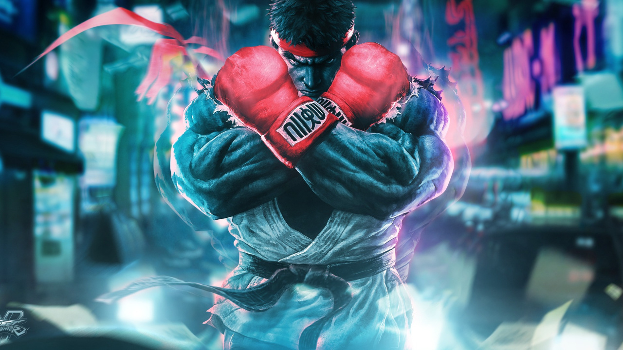 Street Fighter v, Ryu, Capcom, Games, Action-Figur. Wallpaper in 1280x720 Resolution