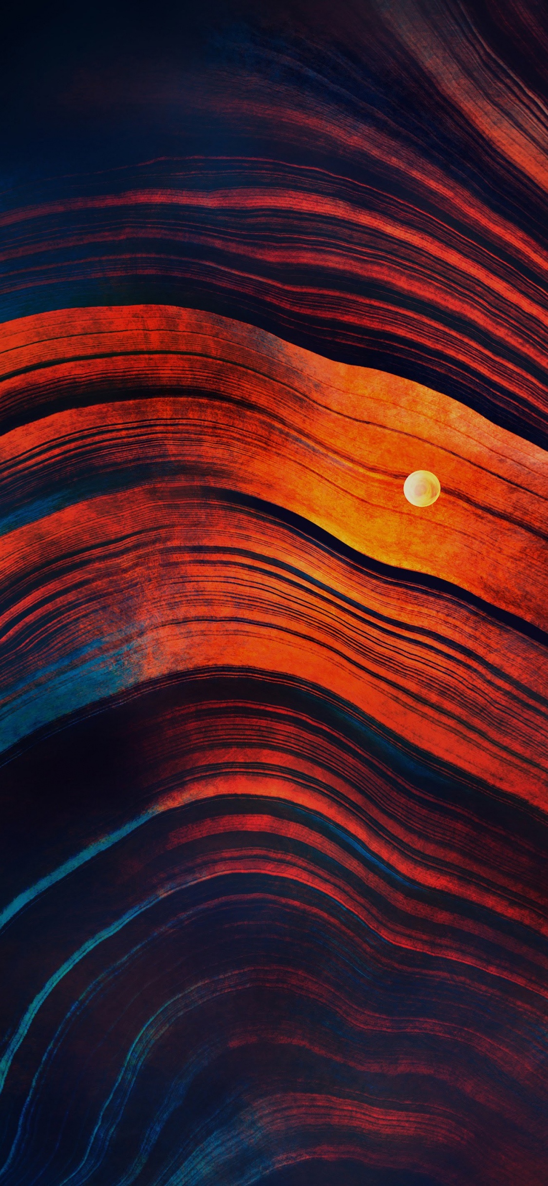 ZTE, ZTE Blade V9, Abstract Moon, Abstract Art, Moon. Wallpaper in 1125x2436 Resolution